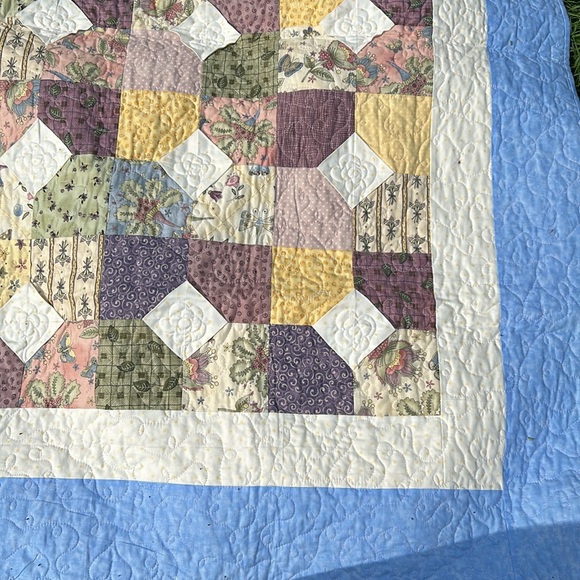 OOAK Handcrafted Quilt NWOT Handmade Cottagecore Grandma Romantic Shabby Chic - Picture 5 of 14